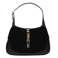 Gucci Jackie Handbag Black Suede